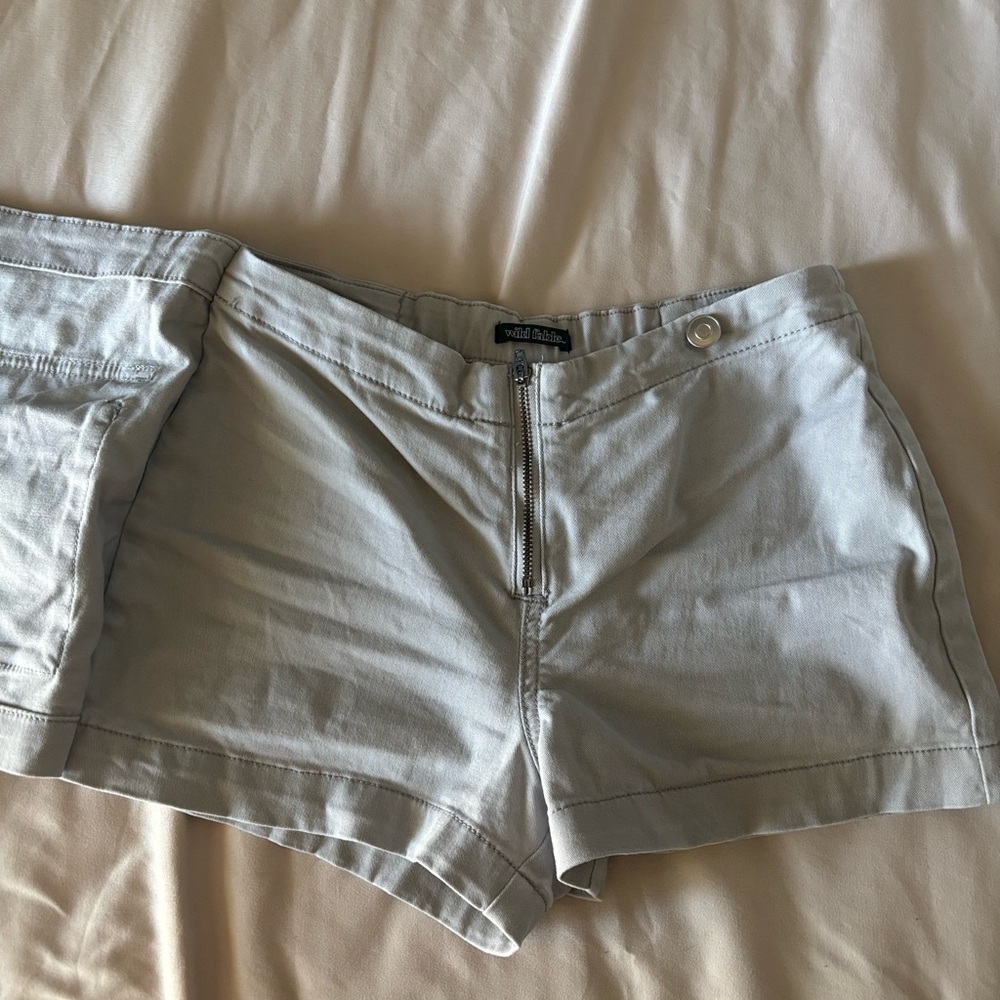 Wild Fable Light Gray High Waist Women's Shorts